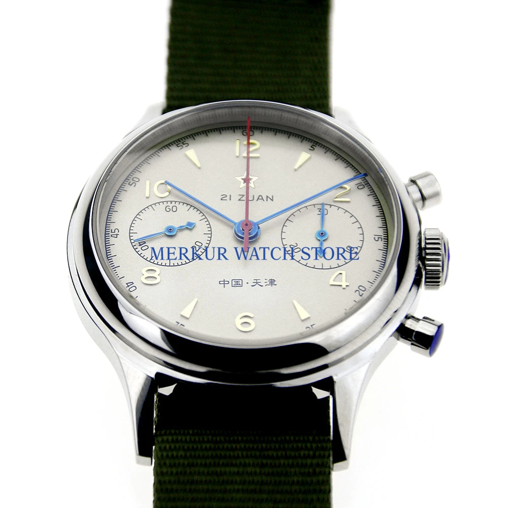 

Sapphire Red Star Mechanical Chronograph For Seagull 1963 ST1901 Movement Mens Pilot Watch Flieger B-UHR Handwinding Military