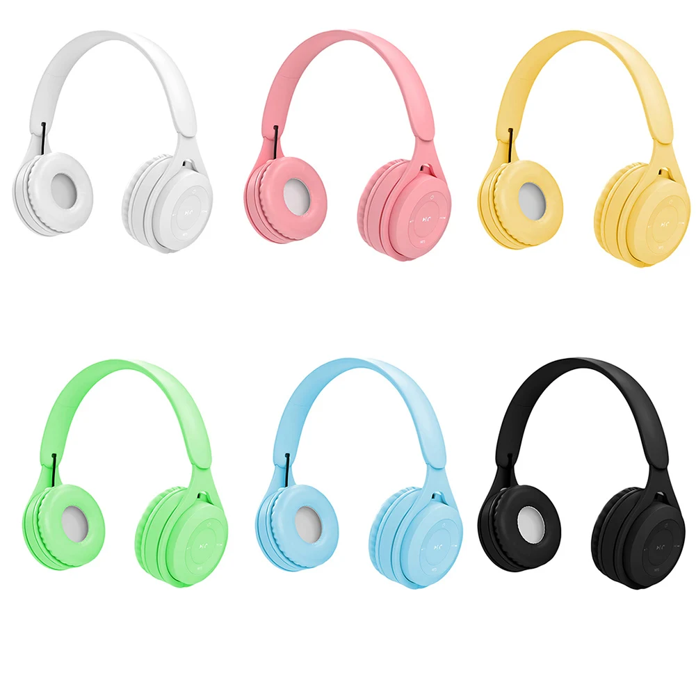 Детская Bluetooth 5 0 беспроводная гарнитура Регулируемая складная стерео наушники Hifi