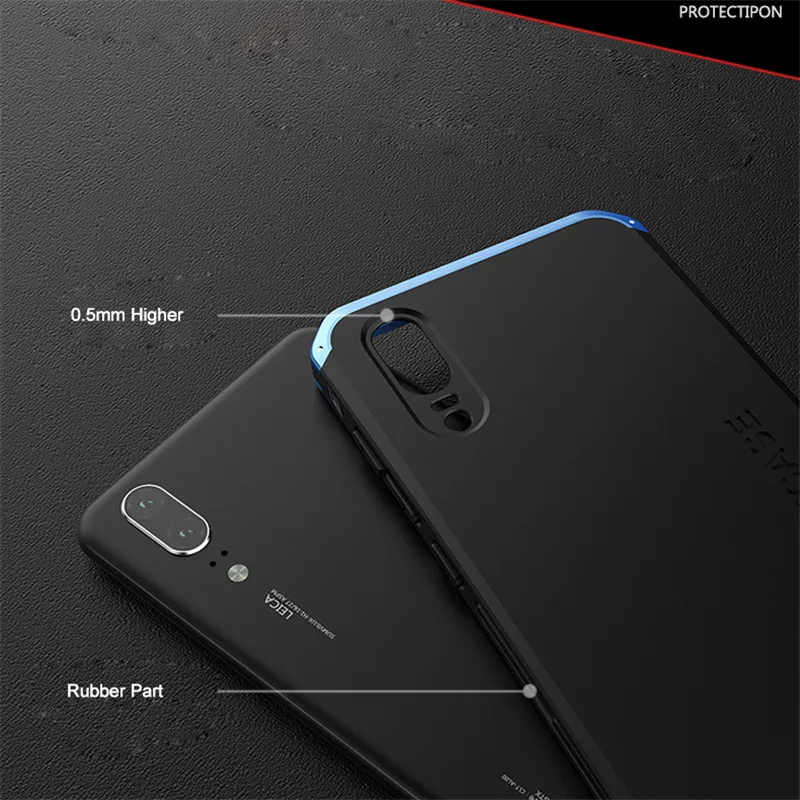 P20 Armro чехол для Huawei P10 чехол противоударный металлический алюминиевый каркас Жесткий ПК Полный матовый чехол 10 Funda для Huwei P10 Plus P20 чехлы