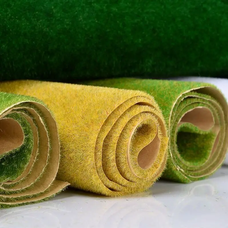 Alfombra de césped de paisaje, accesorios de Diorama de 50x100cm, 1 Uds.