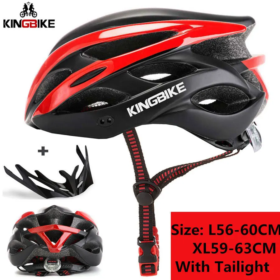 KINGBIKE New Design Black Bicycle Helmets MTB Mountain Road Cycling Helmet Bike casco ciclismo bicycle helmet size L-XL - Цвет: P-872