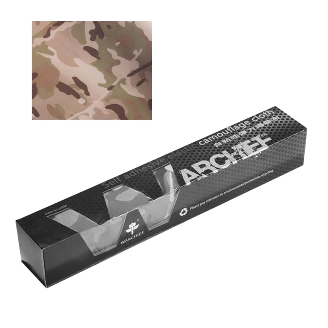 modiker 30 x 150cm DIY Tactical Self Adhesive Elastic Camouflage Cloth Protective Camo Tape- Python Pattern Desert Color - Color: 3