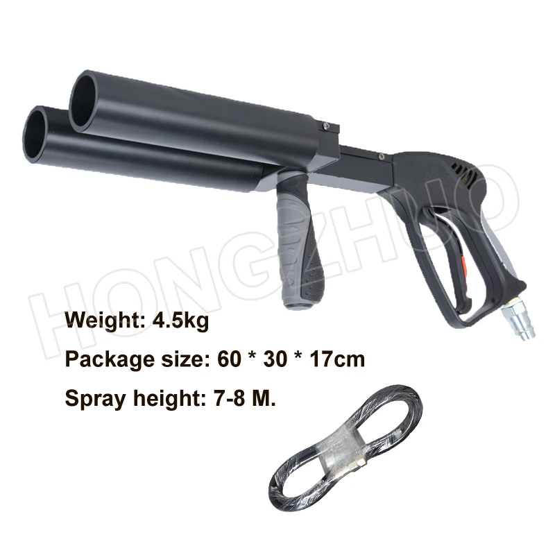 2 HEADS GUN Co2 пистолет Led конфетти сценический светильник CO2 машина струйный сценический эффект рукоять Co2 пистолет DJ оборудование Co2 DJ пистолет светодиодный сценический светильник - Цвет: 2 HEADS GUN