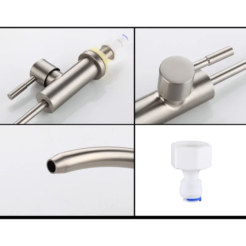 Кухня прямой питьевой воды фильтр кран 304 Нержавеющая сталь при помощи обратного