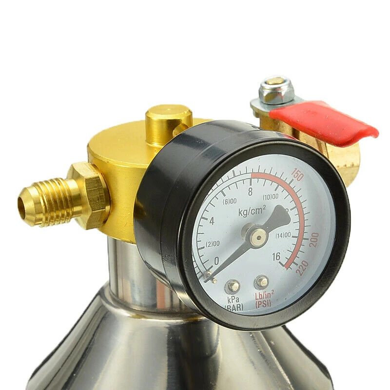 Air Conditioning Pipe Cleaning Bottle Stainless Steel A/C Flush Kit Tool Parts