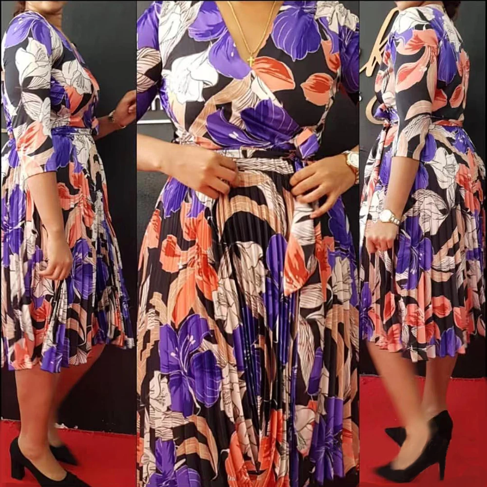 Африканские платья для женщин дизайнерские осенние лето 2019 Новое africaine femme ankara