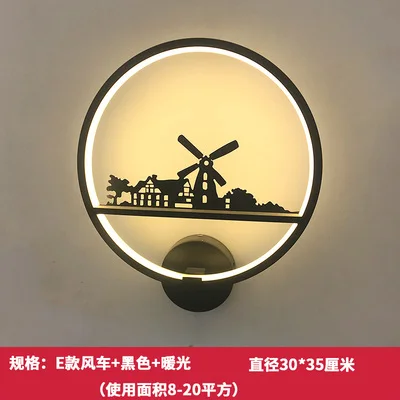 sconce light fixture Modern simple creative personality living room corridor staircase wedding bedroom bedside wall lamp gold wall lights Wall Lamps