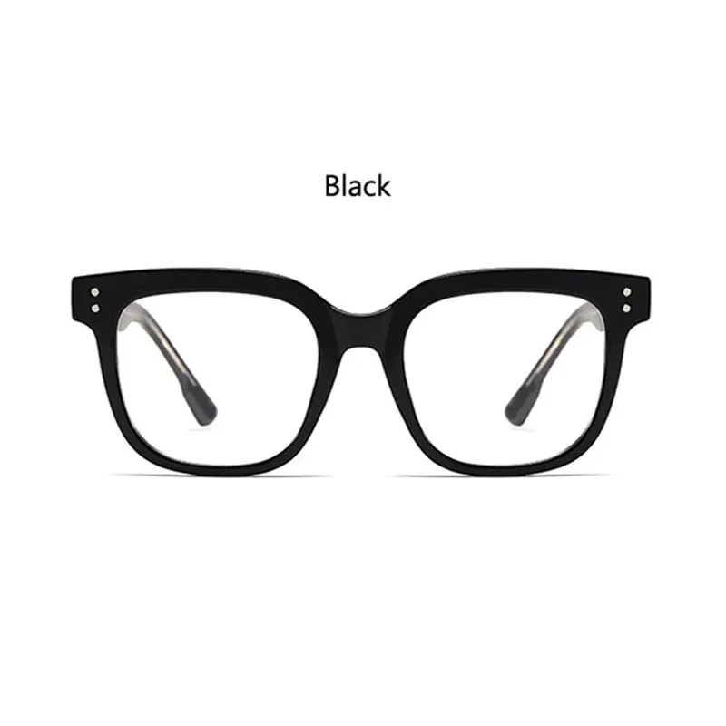 black Роскошные Для женщин очки Square Needle оправы для очков TR90 рецептурные линзы Новые оптические очки Для мужчин - Цвет оправы: black
