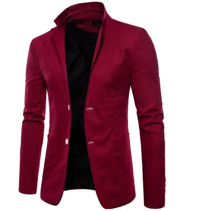 Повседневные модные костюмы Мужской Блейзер masculino slim fit casaco jaqueta masculina пальто Мужская куртка Осень Белый - Цвет: 6