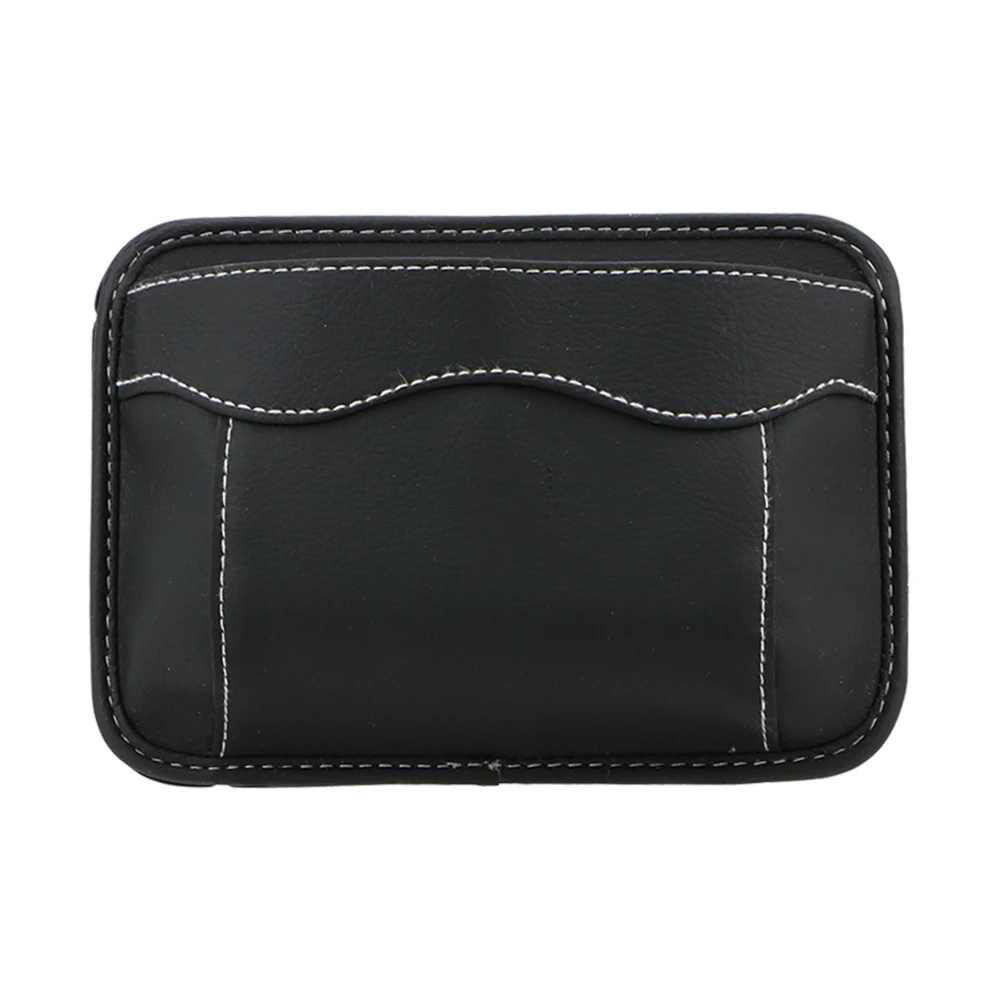 FORAUTO Car Pouch Bags Organizer Car Storage Box PU Leather Cards Mobile Phone Collecting Sticky Bag Stowing Tidying