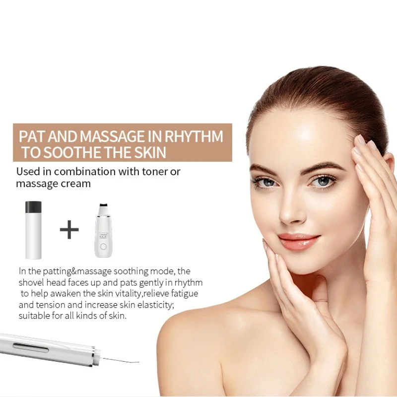 Ultrasonic Blackhead Remover High Quality Deep Cleaning Pores Ion Face Beauty Device