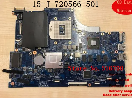 Материнская плата для ноутбука HP ENVY Touchsmart 15-J Series 15-j051ea материнская 720566-501 * Рабочая