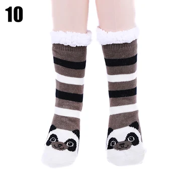

Newly 1 Pair Women Lady Indoor Knit Socks Warm Thicken Cozy Anti-slip for Winter Home