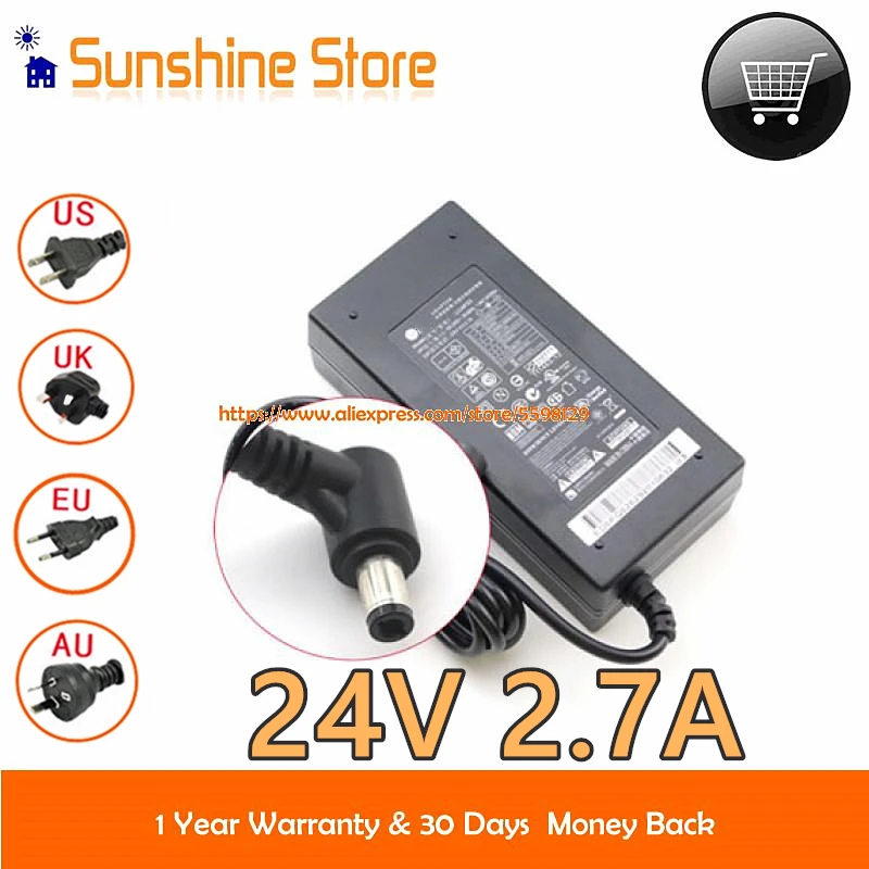 Натуральная коммутационный адаптер переменного тока 24V 2.7A для LG LCAP23 DC24V 26LS3700 22LS350S
