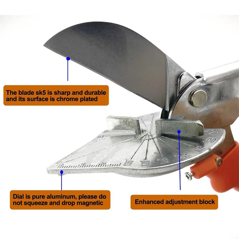 45 degree 90 degree edge card edge angle scissors/multifunction angle scissors/wire slot cutter