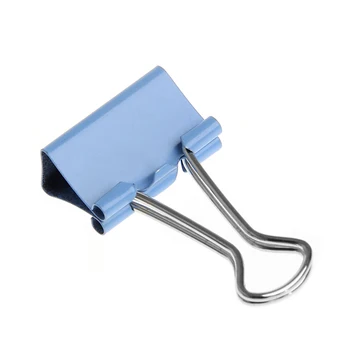 

40Pcs Colorful Metal Binder Clips File Paper Clip Office Supplies 19mm Width DXAC