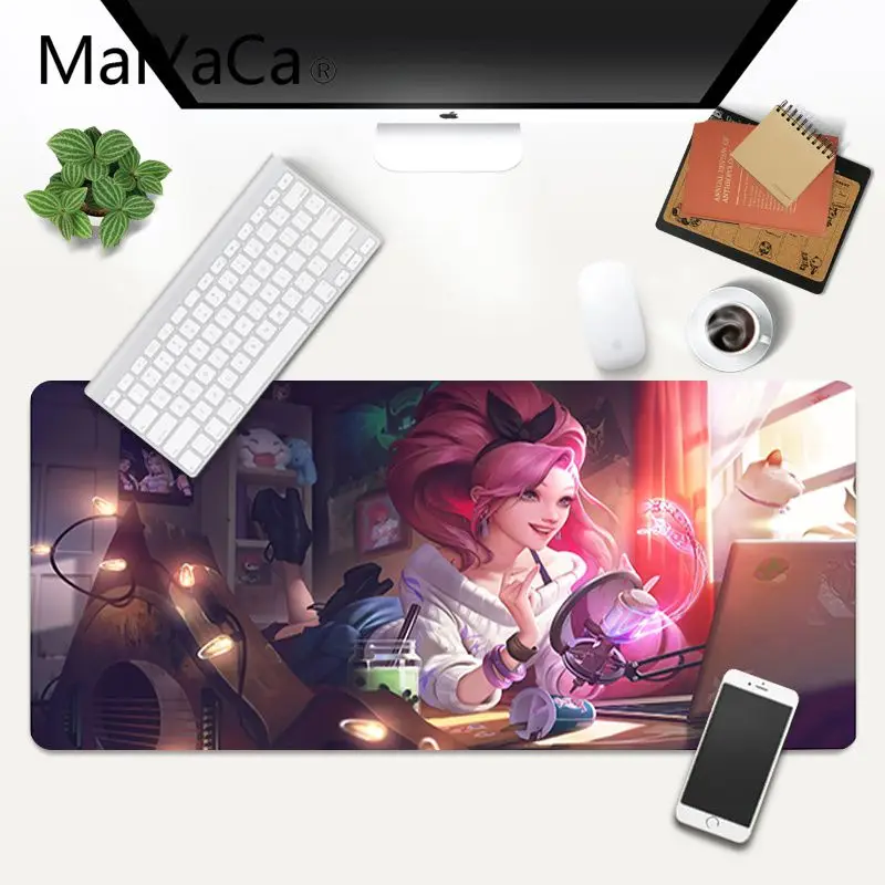 

Kda Akali Kaisa Rocki Simple Design Comfort Mouse Mat Gaming Mousepad Size for 300x700x2mm Gamer Gaming Keyboard Mat