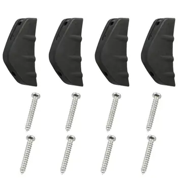 

4Pcs Auto Car Rear Bumper Diffuser Scratch Protector Cover Molding Trim Spoiler