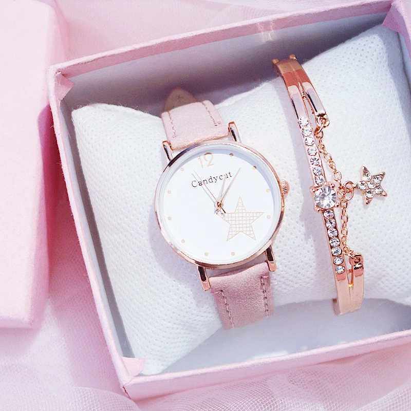 ファッションガール腕時計女子学生ジュニア高校生小さな新鮮な野生かわいいスターユニコーン星空シリーズrelojes レディース腕時計 Aliexpress