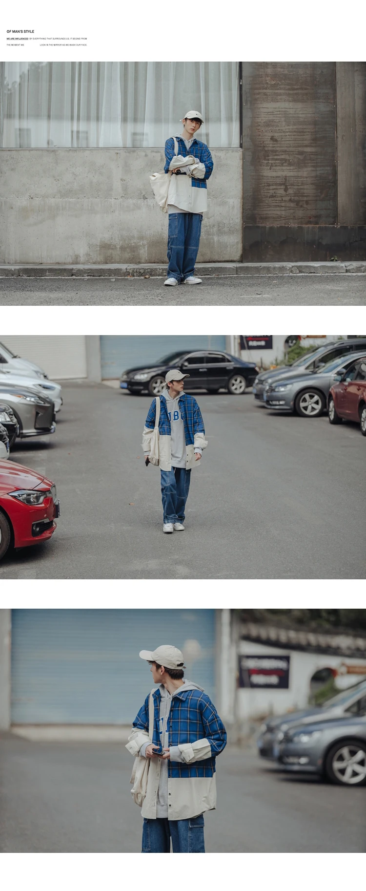 VOGUELEO/Новинка 2019 года; стильная модная клетчатая рубашка; Повседневная Свободная рубашка с длинными рукавами; одежда для молодых мужчин