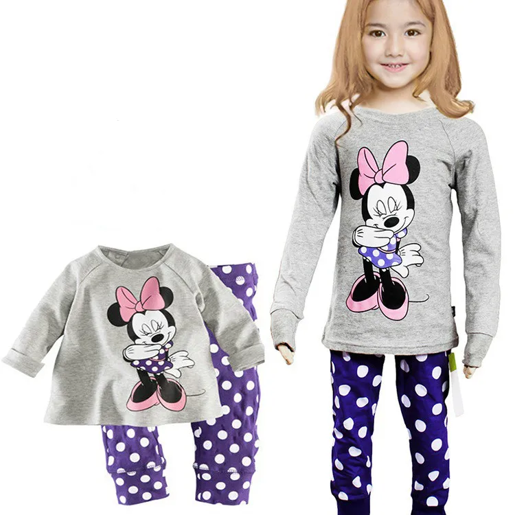 Зимняя одежда для маленьких девочек с изображением Диснея; комплект одежды для маленьких мальчиков с Микки; Изысканная детская одежда; магазин одежды с Минни; одежда для малышей; Новая мода