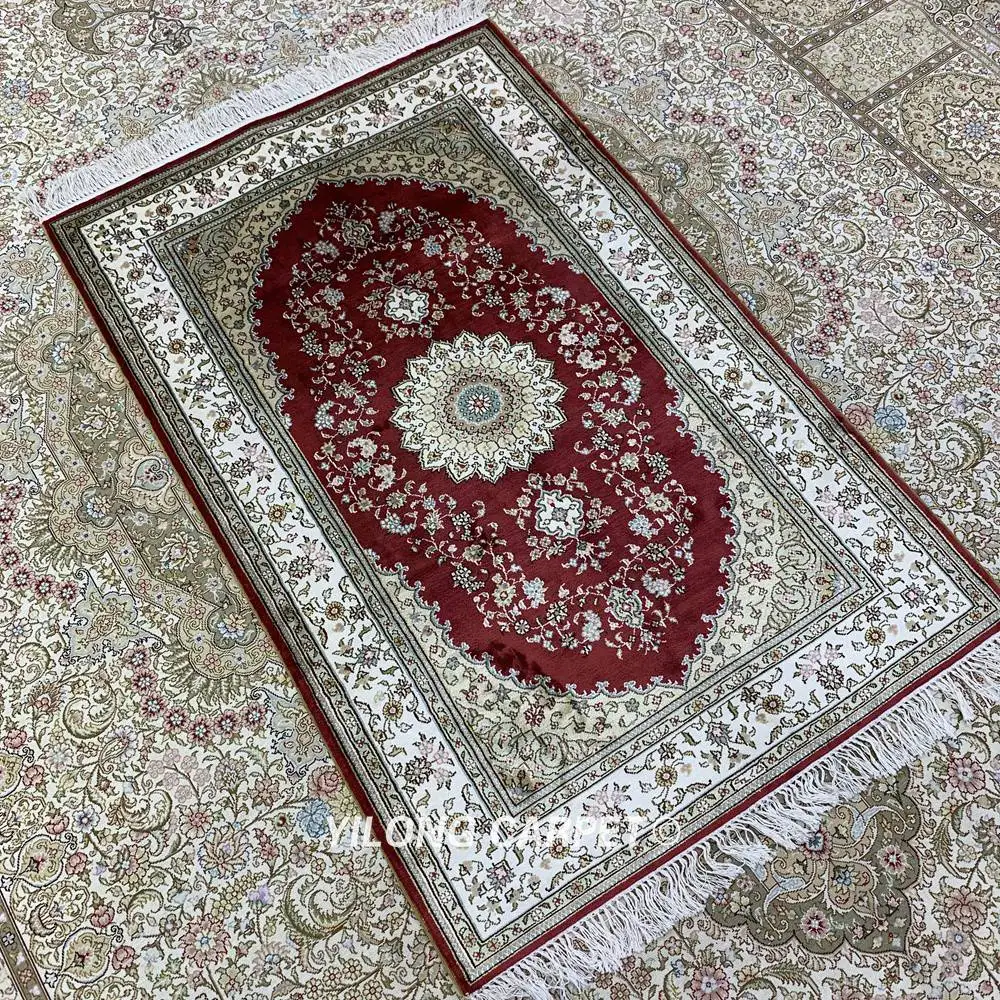 Yilong 2,5 'x4' турецкий Шелковый ковер роскошный Восточный ковер ручной работы(HF177B