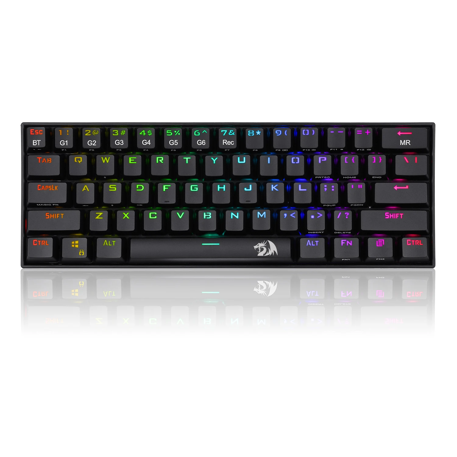 US $57.24 Redragon K530 RGB Backlit Draconic 60 Mechanical Keyboard Wireless 50 Bluetooth 61 Keys Gaming Keyboard for Laptop PC