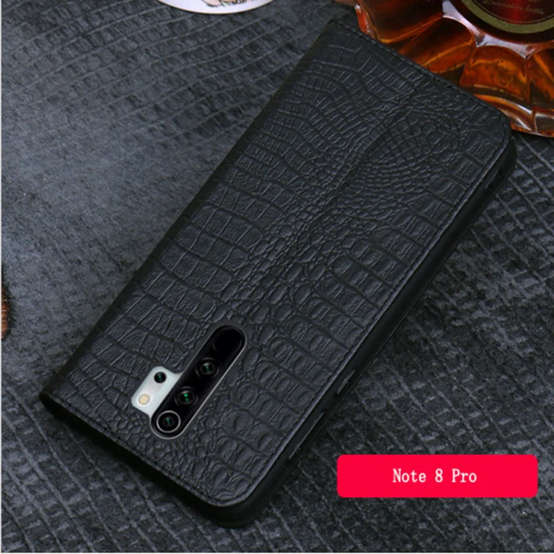 Luxury Natural Leather Magnetic Phone Bag Cases For Xiaomi Redmi Note 8 Pro/Redmi Note 8 Flip Covers Holster Coque Stand Funda