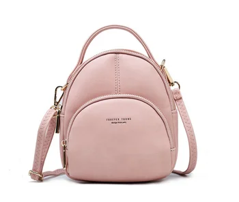 

Retro Sweet PU Leather Backpack Leisure Girl Dual-purpose Fashion Shoulder Bag Carryall Mini Travel Laptop Bag Mochila LFB561