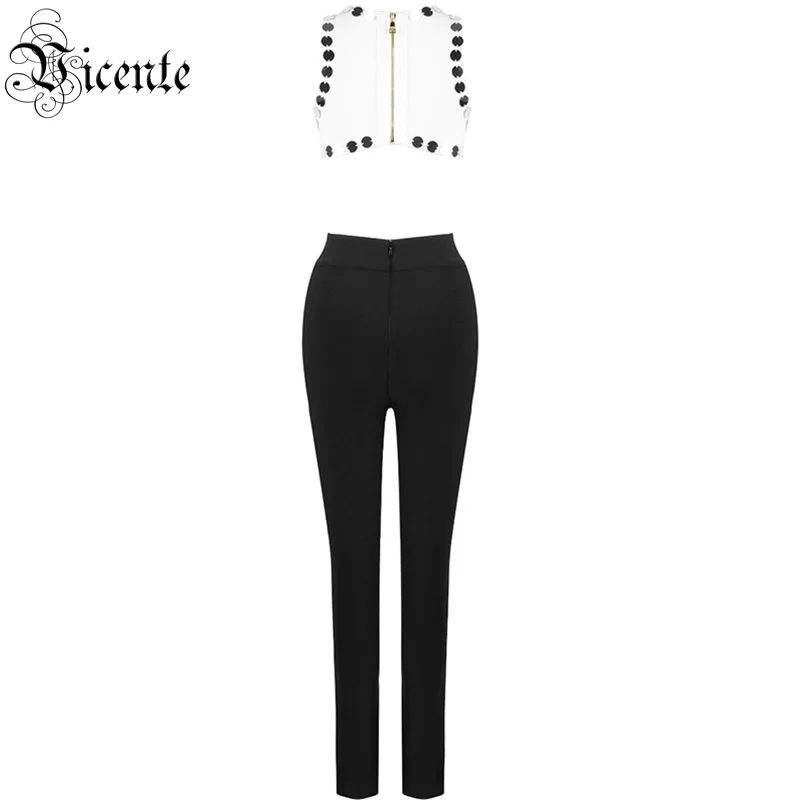 VC All Free Shipping Hot New Chic Dot Sequins Sexy Hollow Out Sleeveless O Neck Celebrity Party Bandage Jumpsuit