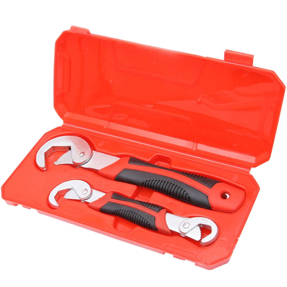 Jeu de clés universelles en acier chromé, Kit de clés à main, clé à cliquet, clé réglable, jeu d'outils de réparation de voiture