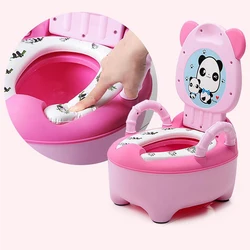 Pot de bébé portable pour enfants, nouvelle collection entraînement au siege siège d'entraînement, dossier urinoir, dessin animé panda 