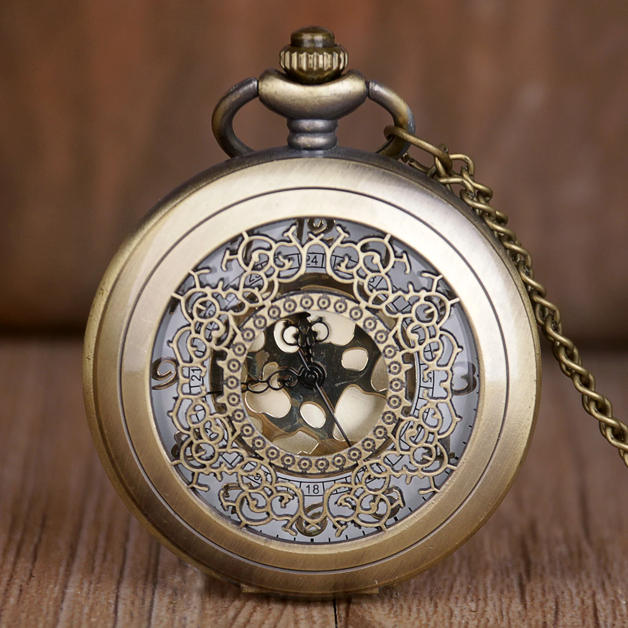 Ретро Модные полые китайские бумажные режущие кварцевые карманные часы Подвеска-ожерелье часы с цепочкой