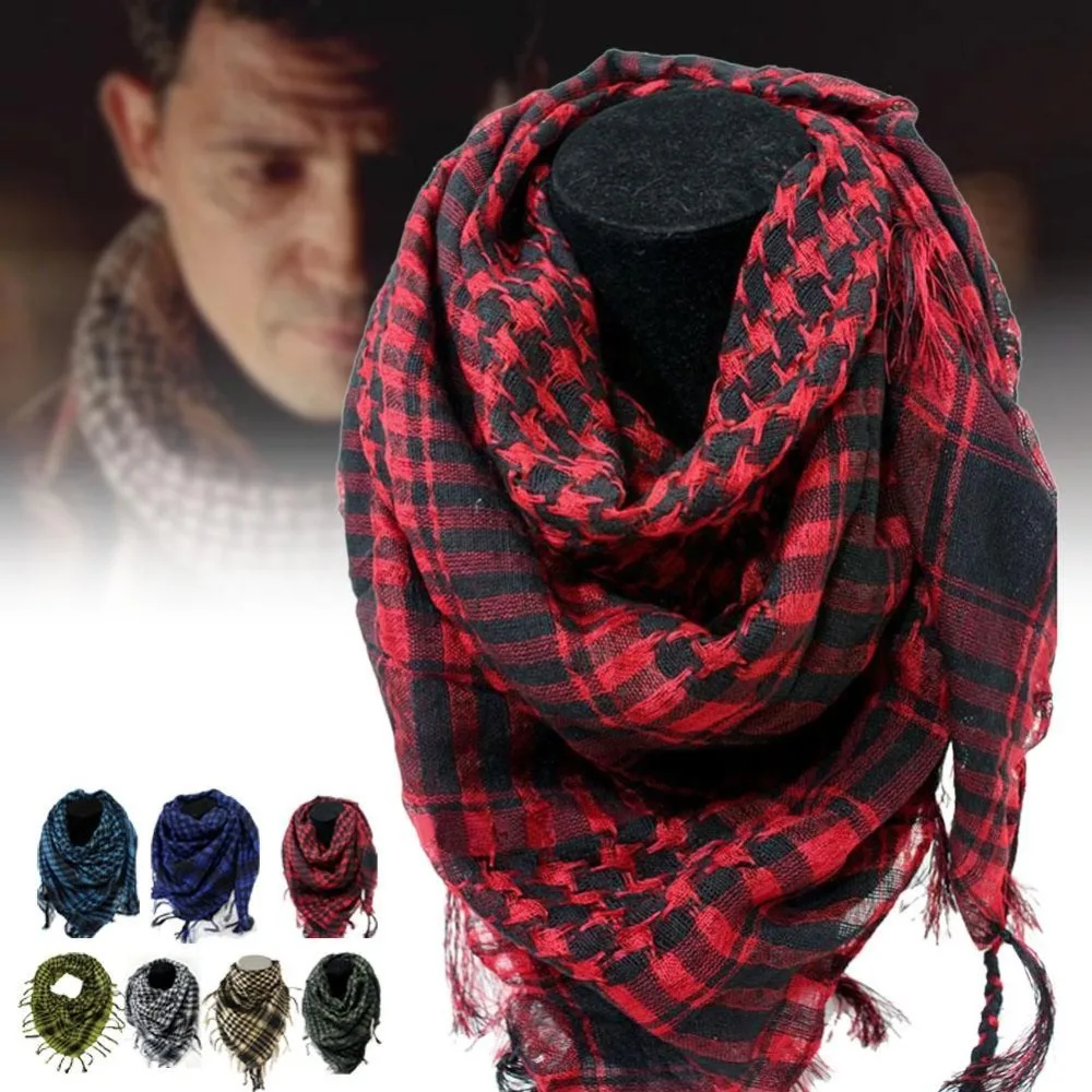 Arab Shemagh Keffiyeh военный тактический палестинский шарф шаль Kafiya wrap Горячий шарф-сетка для женщин и мужчин подарок на день рождения