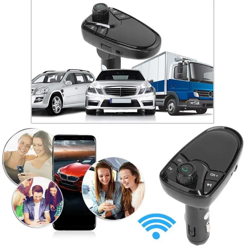 M1 Bluetooth Hands-free fm-передатчик двойной USB зарядное устройство MP3-плеер Bluetooth автомобильный комплект ands-free вызов портативный fm-передатчик