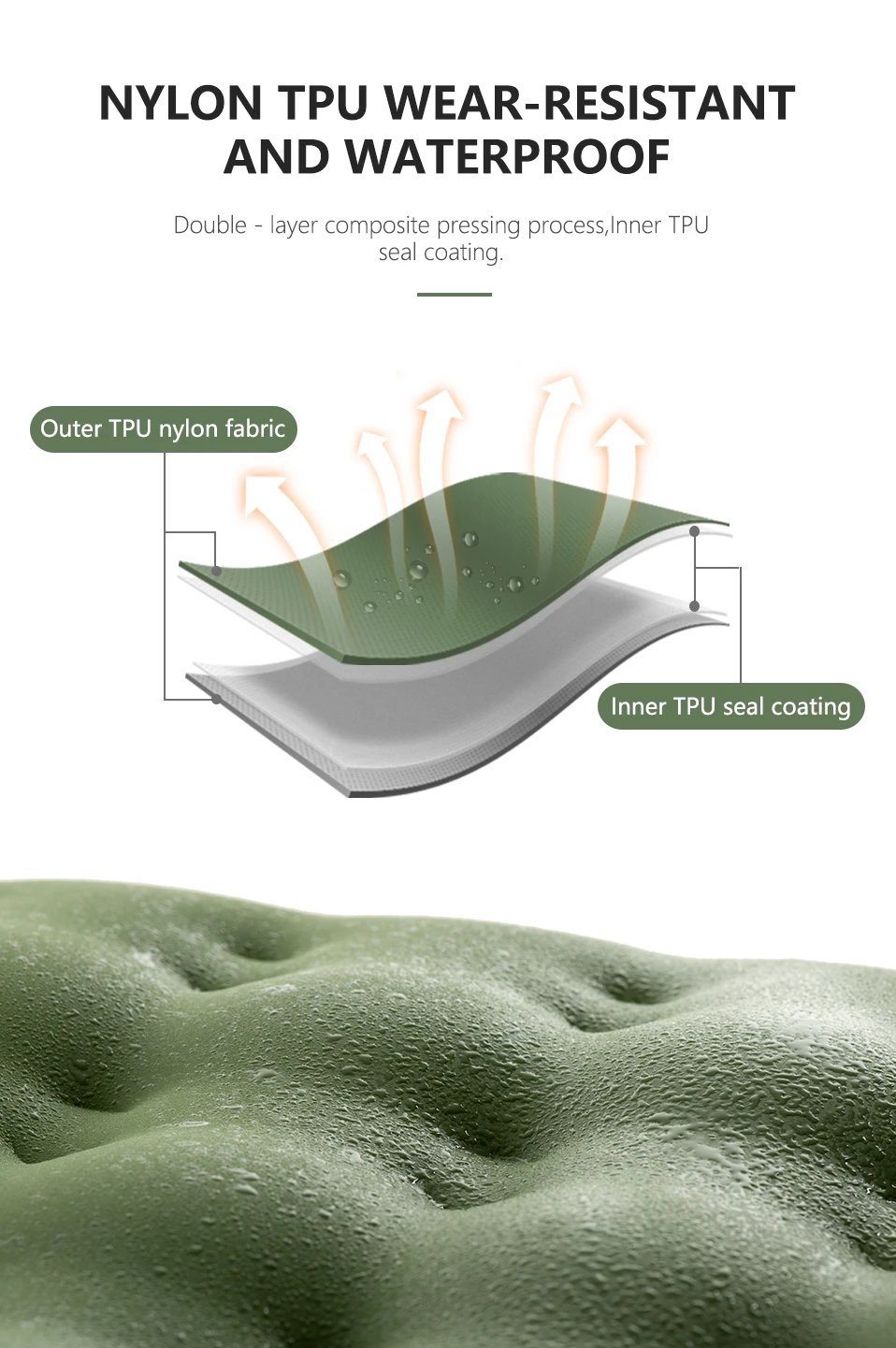 Portátil à Prova Água ao ar Naturehike Engrossado Duplo Colchão Inflável Acampamento Siesta Dportable Livre Esteira Nh19qd010 Tpu Mod. 1263954 7 Esteira de acampamento