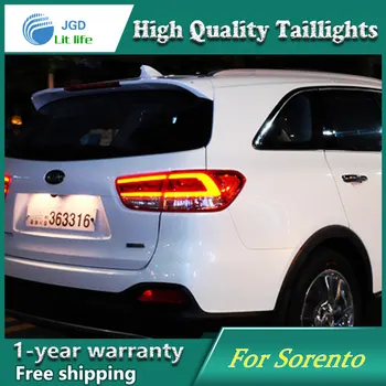 

Car Styling Tail Lamp case for KIA Sorento RIO 2015 2016 Tail Lights LED Tail Light Rear Lamp LED taillights tail lights
