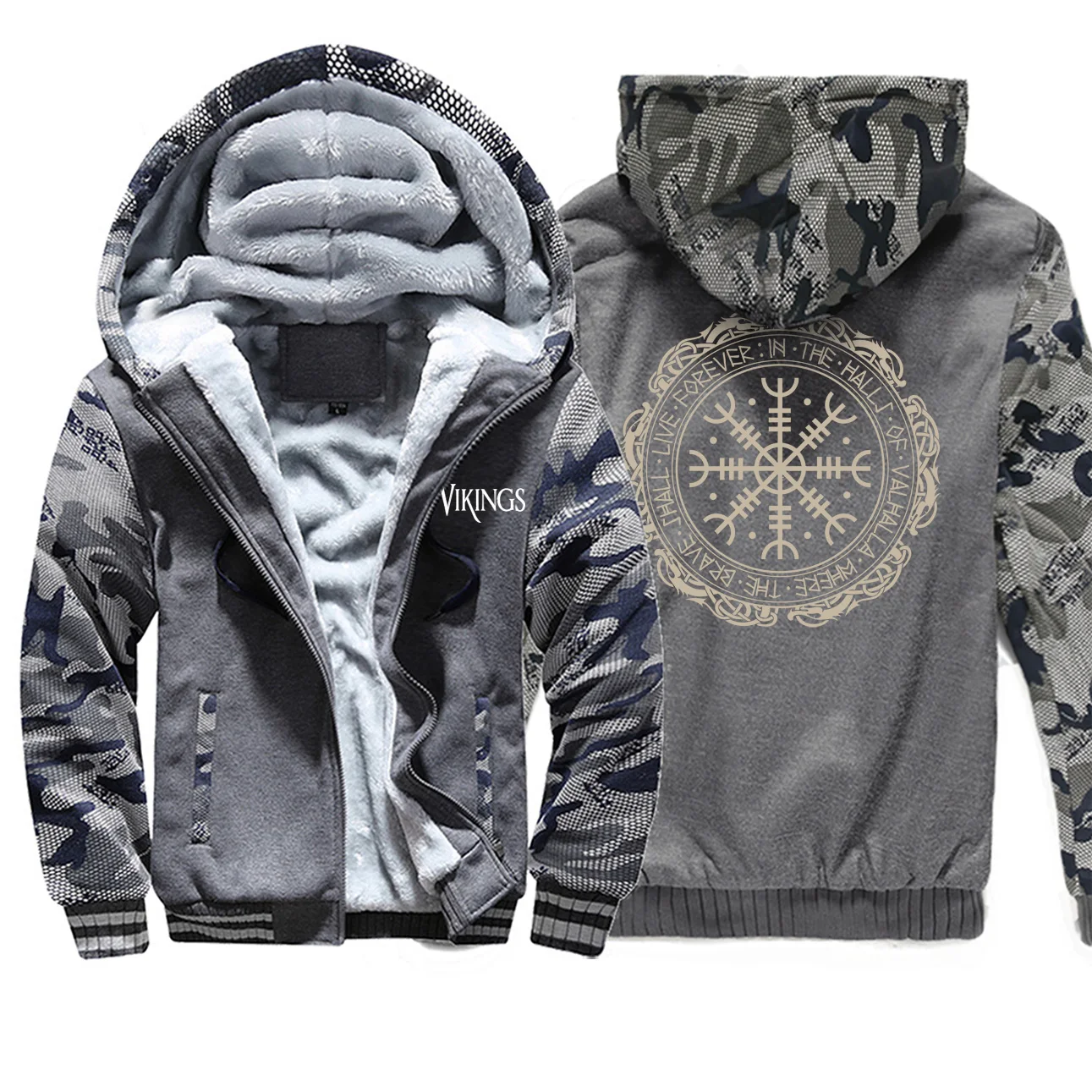 Odin Viking Gone To Valhalla Camo толстовки для мужчин ТВ шоу спортивный костюм винтажная