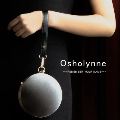B002 Sphere клатч модный дизайн круглый шар вечерняя сумочка для женщин круглая милая сумочка - Цвет: gray