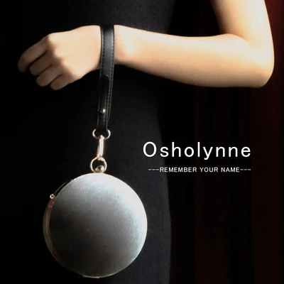 gray B002 Sphere клатч модный дизайн круглый шар вечерняя сумочка для женщин круглая милая сумочка - Цвет: gray