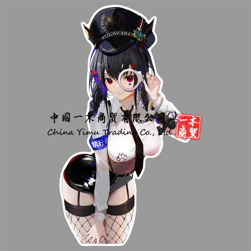 

Under The Skirt Fairy Shoes Miss Hui Yeda Sticker Skirt STRIKE WITCHES 2 Decal Black Silk Stockings Police Uniform Girls