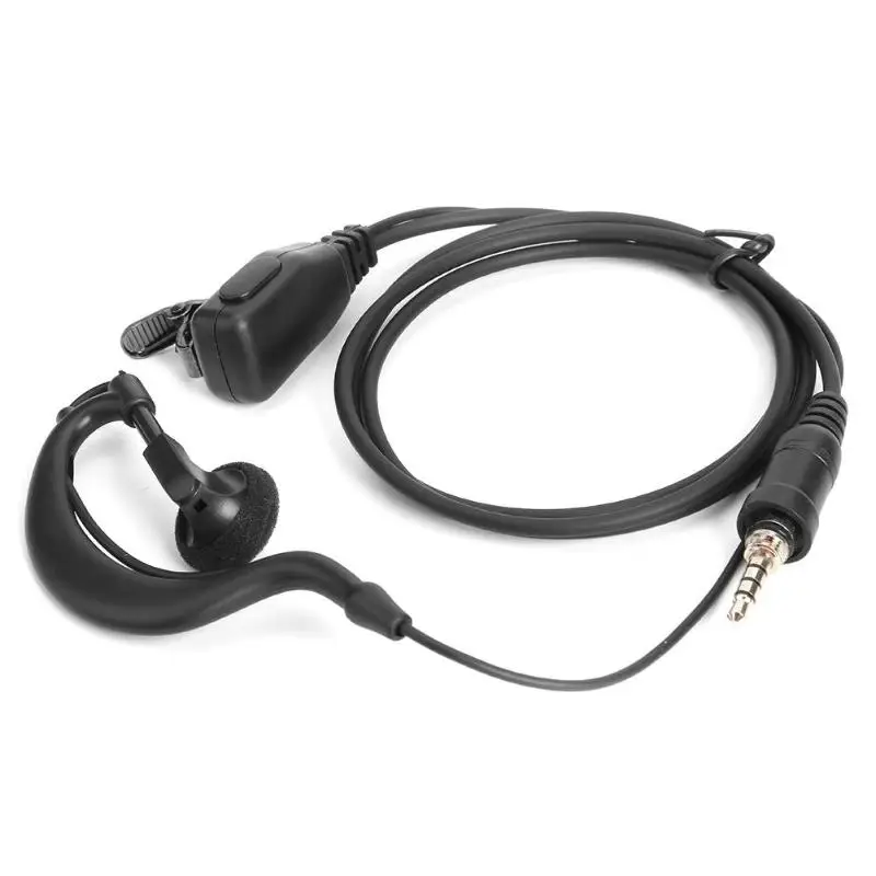 1 Pin G forma auricular con PPT micrófono 3,5mm con rosca macho para Yaesu Radio vértice VX-6R vx7R VX-6E Walkie Talkie