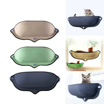 

Pet Cat Hammock Hanging Beds Window Mount Cat Sunny Seat Hammock Comfortable Cat Pet Bed Long Plush Soft Pet bed Ferret Cage