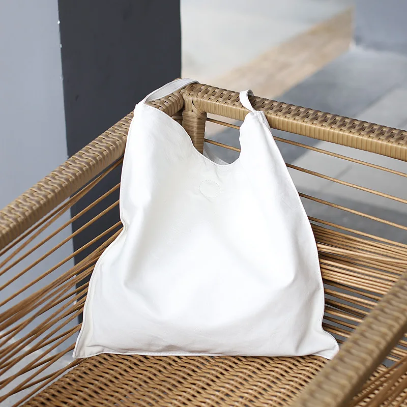 Простая сумка на плечо из мягкой искусственной кожи, повседневная винтажная сумка-мессенджер, Экологичная многоразовая большая сумка для покупок для женщин