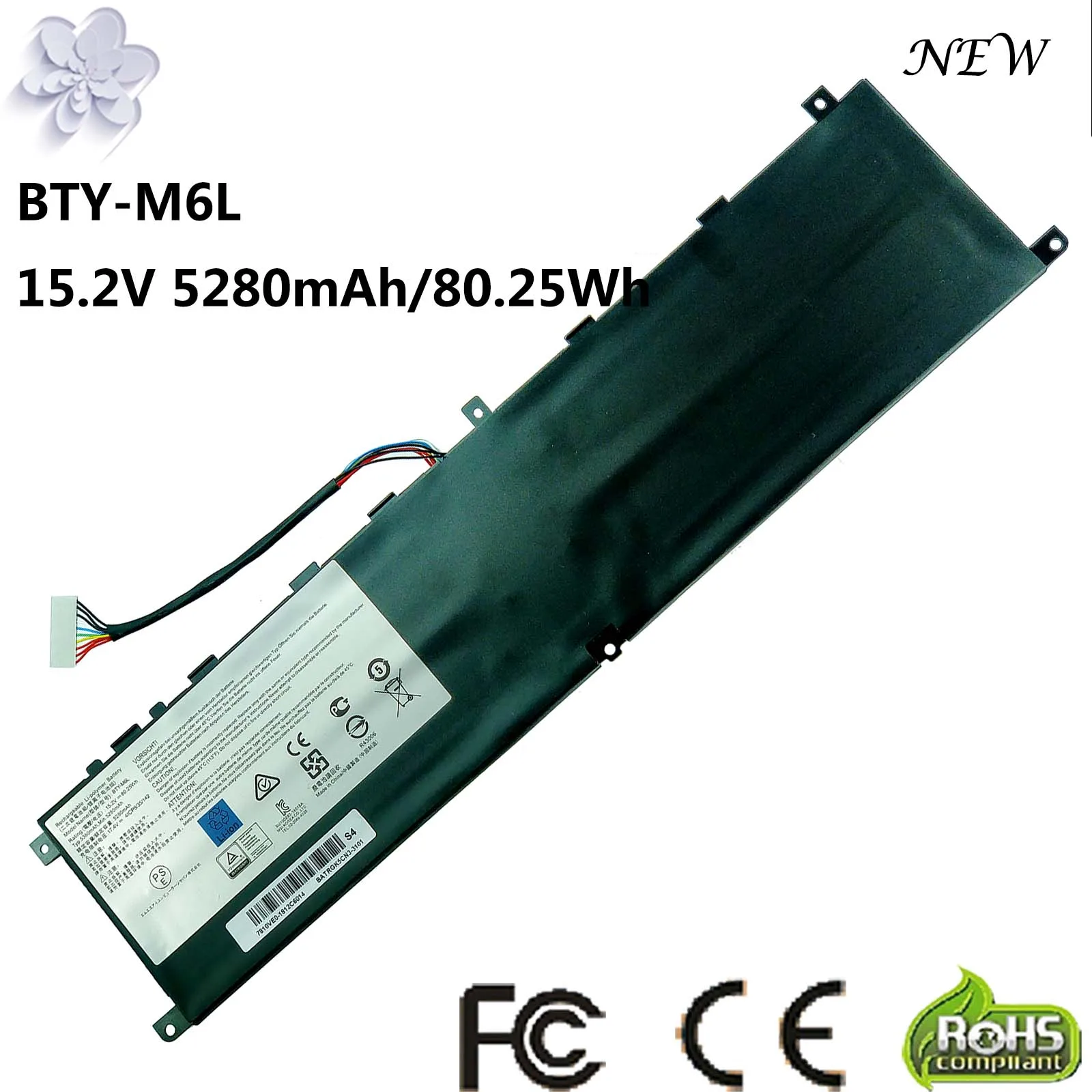Новый Сменный аккумулятор BTY-M6L для MSI GS65 Stealth Thin 8RF 8RE 9RE PS42 8RB P65 Creator 8RD MS-16Q2 PS63 |