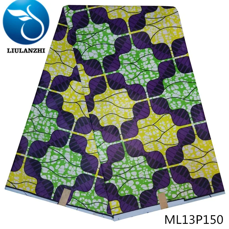 ML13P150 LIULANZHI африканская ткань принт для платья швейный воск стиль Анкара печать 6 ярдов Хлопок нигерийская ткань tissu печати ML13P131-150 - Цвет: ML13P150