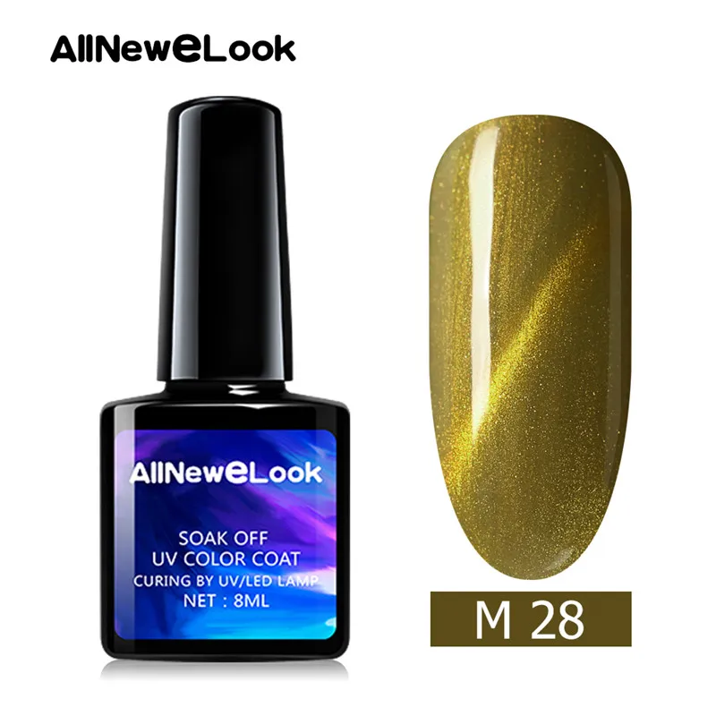28 Allneweook Cateye 3D Набор лаков для ногтей 8 мл полигель набор неоновый гель лак кошачий глаз гель для ногтей гибридные Лаки - Цвет: 28