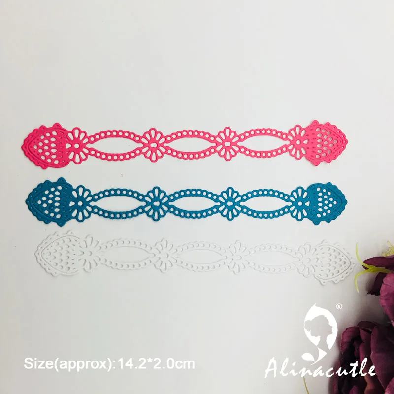 Металлические режущие штампы с кружевной каймой для скрапбукинга бумажный