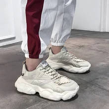 Новинка; мужская повседневная обувь; кроссовки на толстой платформе; Мужская обувь; мужская обувь на шнуровке; Zapatos De; Мужская обувь; homme O1-22