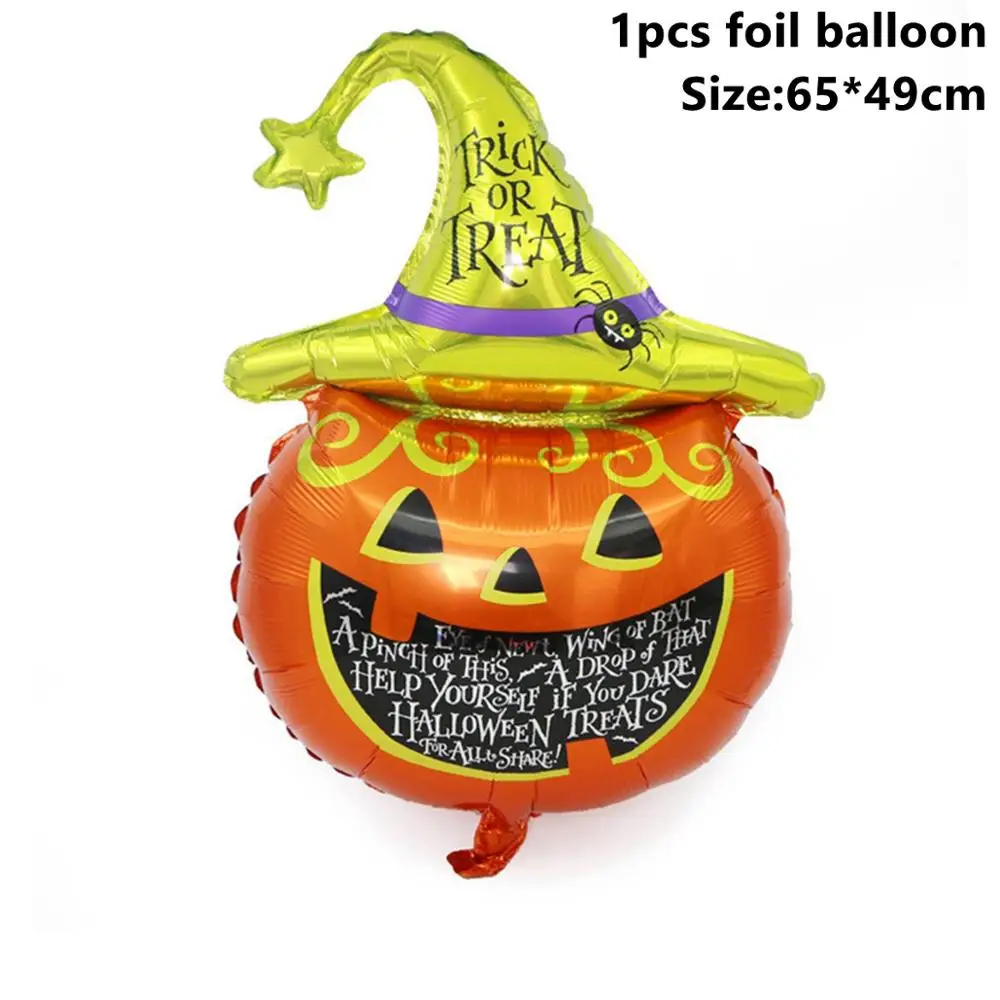 Taoup страшный череп Тыква Хэллоуин баннеры ткань страшная Гирлянда Декор Хэллоуин вечерние аксессуары реквизит флаги и баннеры - Цвет: Halloween Balloons 1